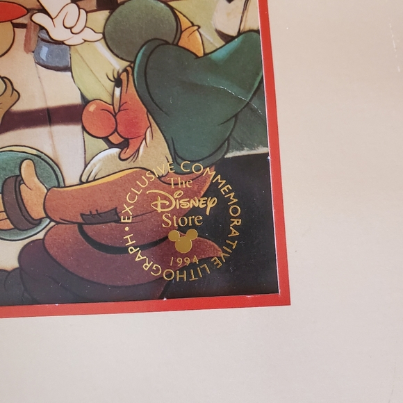 VINTAGE Disney Commemorative Lithograph 1994 - Picture 9 of 11